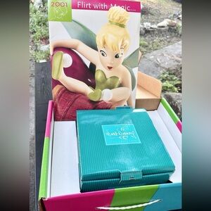 Vtg WDC Walt Disney Collection"Little Charmer" Tinker Bell Peter Pan w/COA & Box